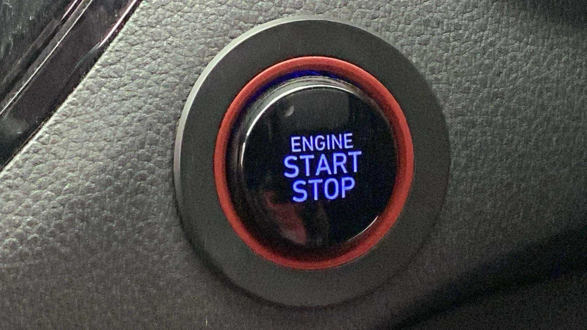 Engine start stop button of a Hyundai Verna