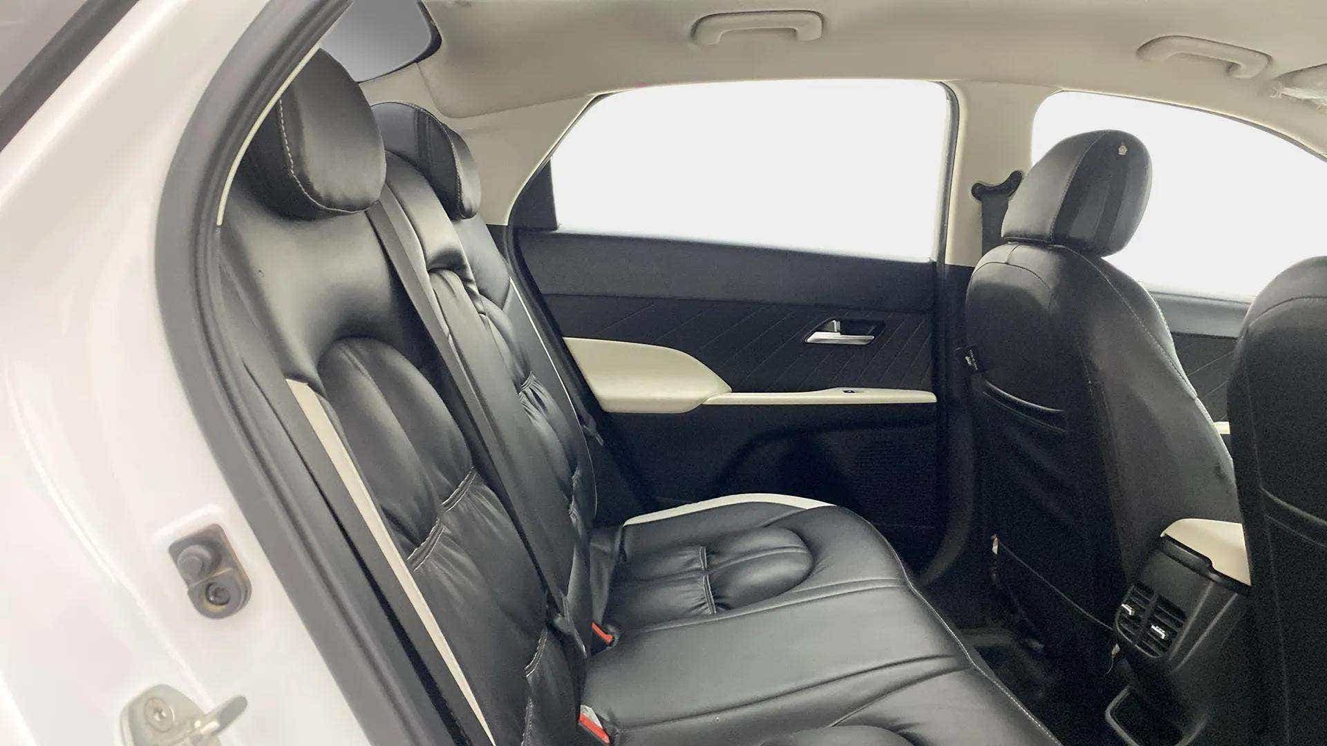 Rear seat interior of a Hyundai Verna