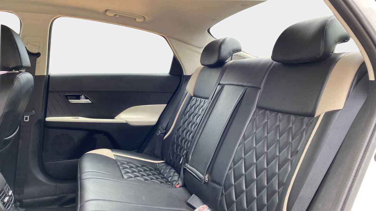 Rear seat view of a Hyundai Verna