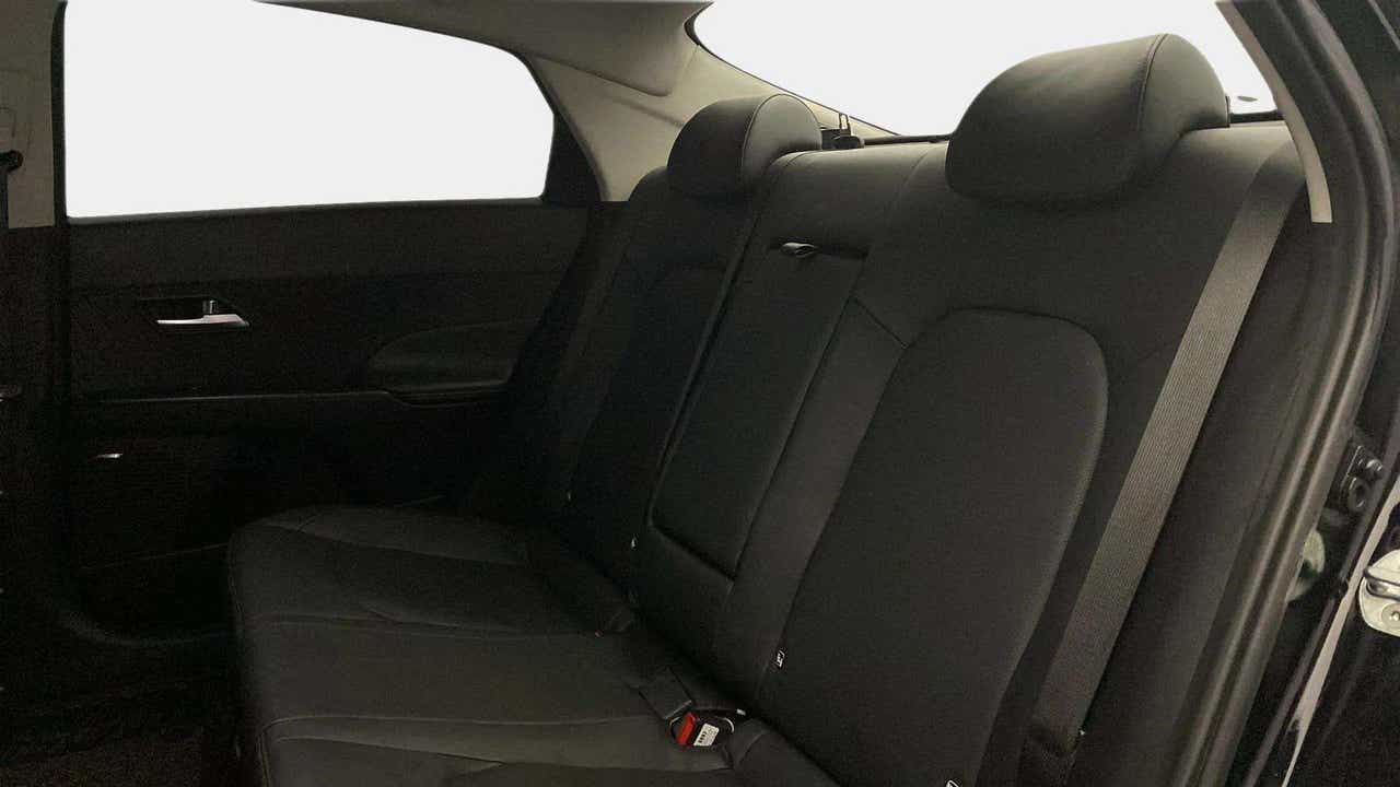 Rear seat view of a Hyundai Verna