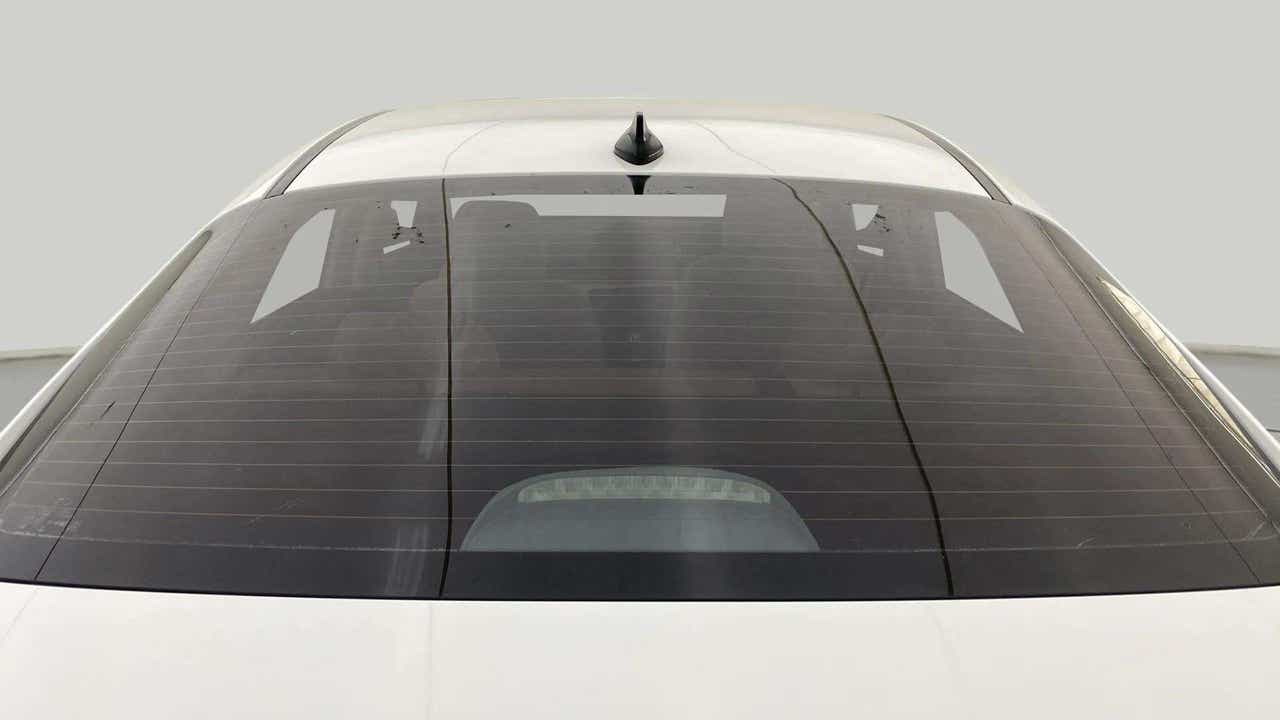Rear windshield view of a Hyundai Verna