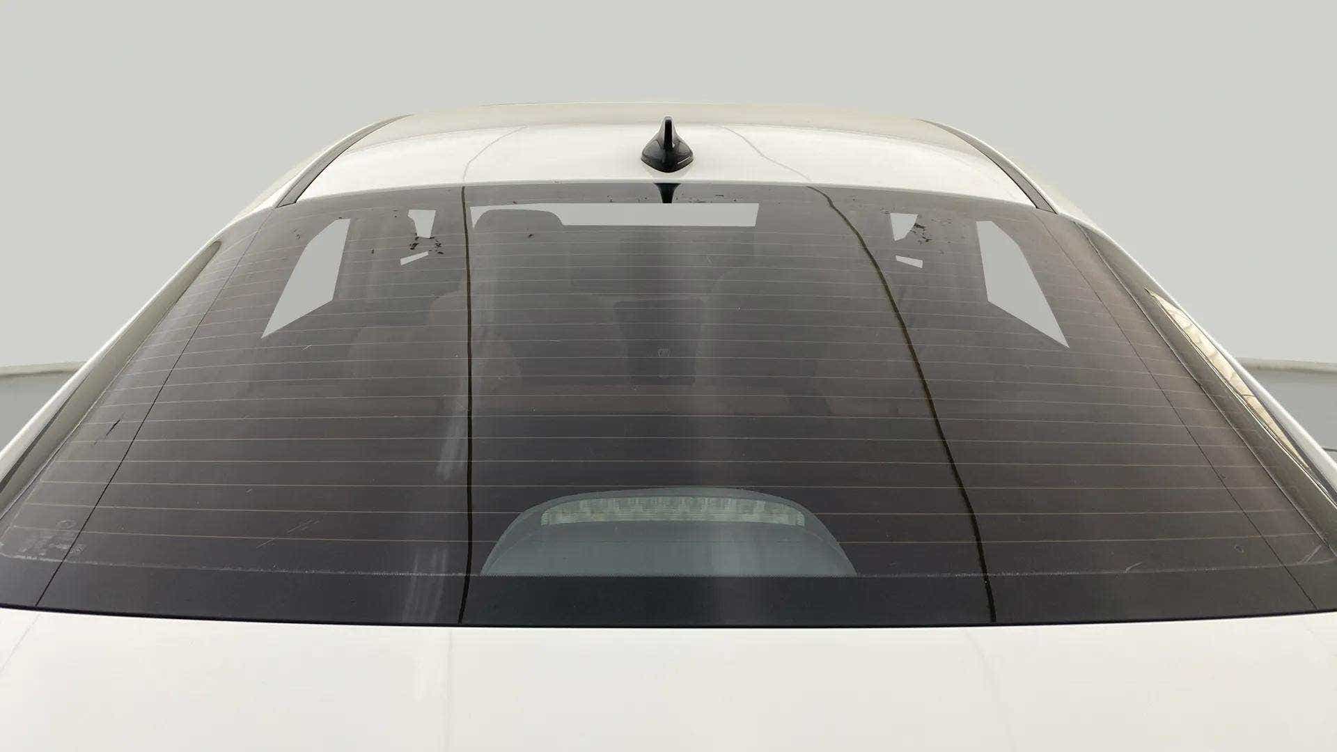 Rear windshield view of a Hyundai Verna