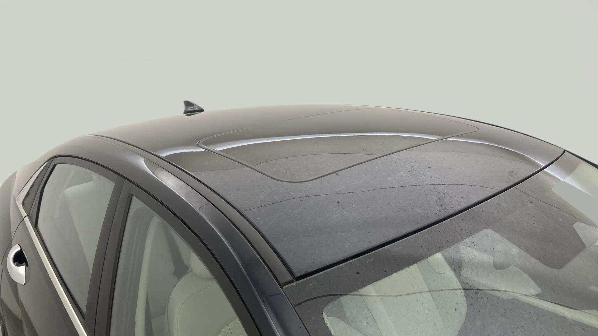 Sunroof view of a Hyundai Verna