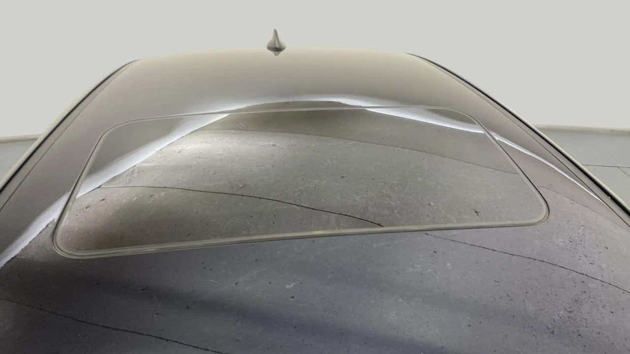 Sunroof view of a Hyundai Verna