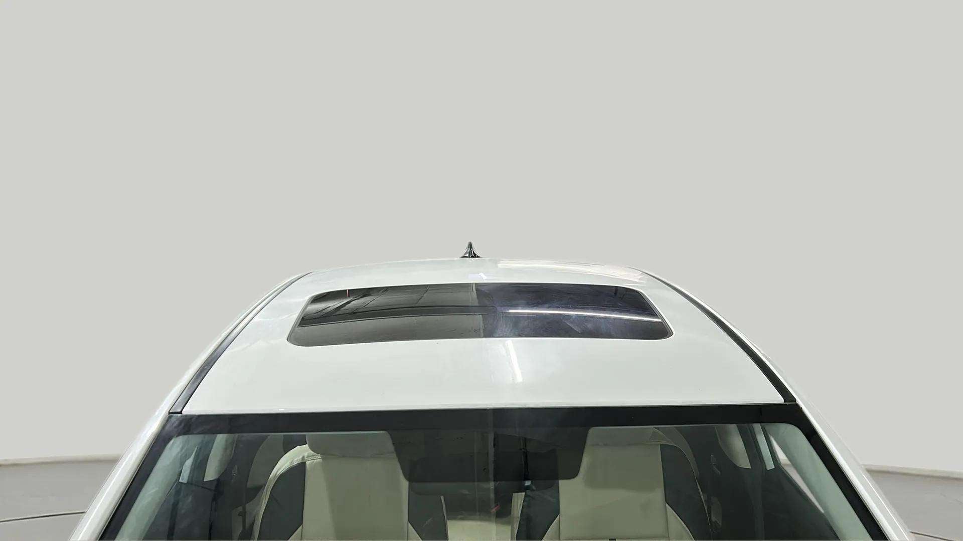 Sunroof view of a Hyundai Verna
