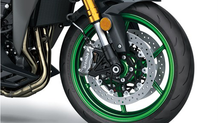 Brake close-up of Kawasaki Z1100