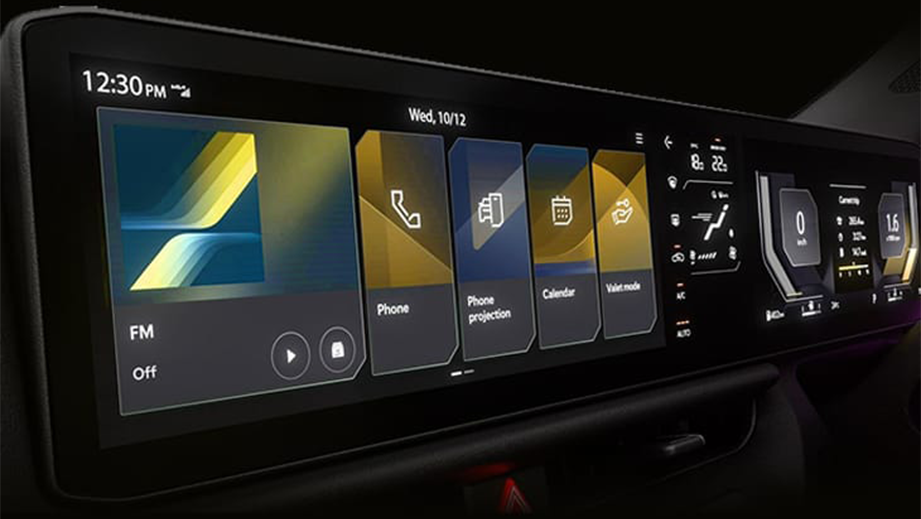 Infotainment system close-up of Kia Seltos Facelift