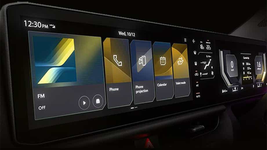 Infotainment system close-up of Kia Seltos Facelift