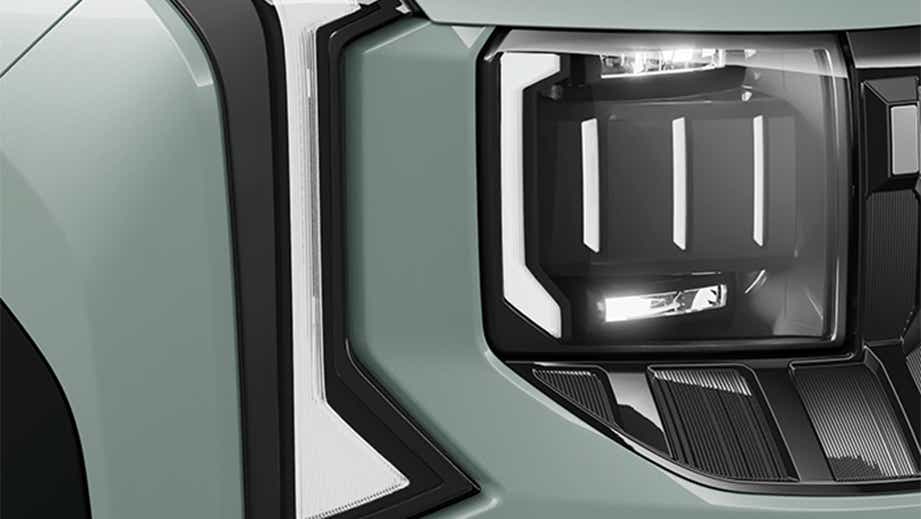 Headlight close-up of Kia Seltos Facelift