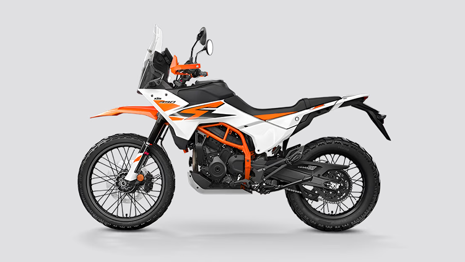 Side view of KTM 390 Adventure R