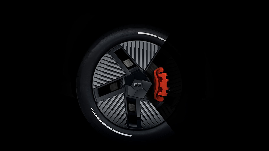 Wheel of Mahindra BE 6