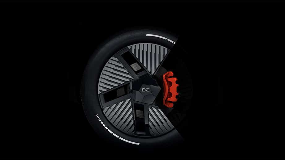 Wheel of Mahindra BE 6