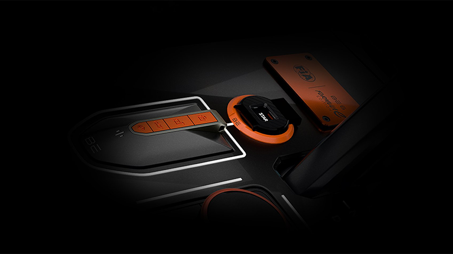 Center console of a Mahindra BE 6