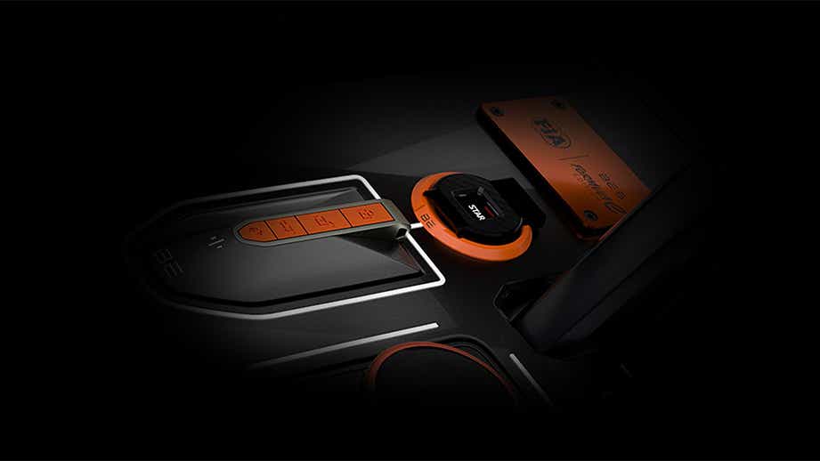 Center console of a Mahindra BE 6