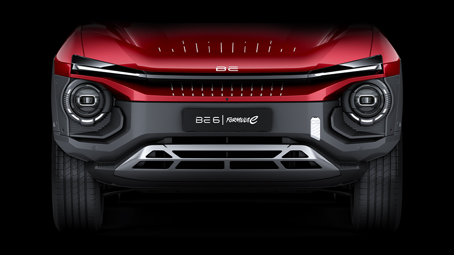 Front view of a Mahindra BE 6