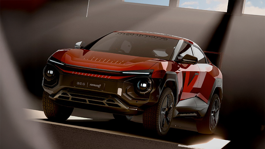 Front view of a Mahindra BE 6