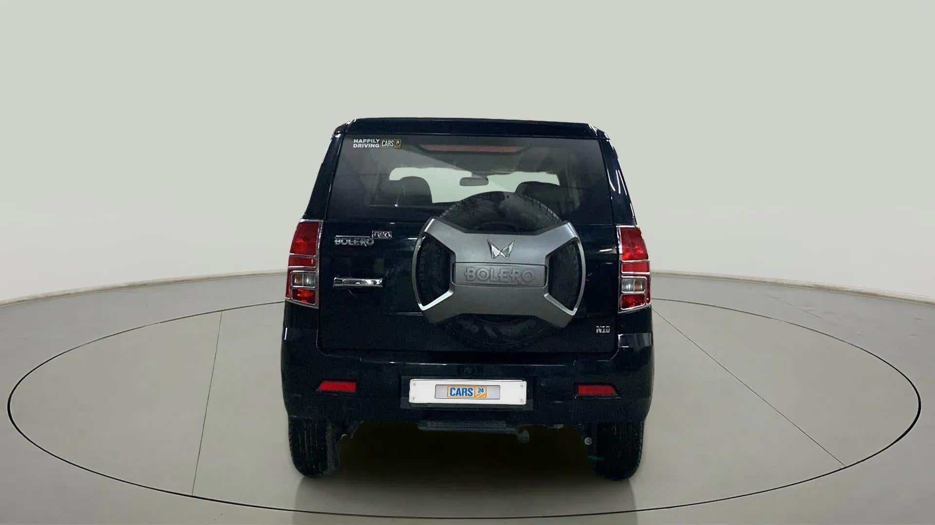 Rear view of a Mahindra Bolero Neo