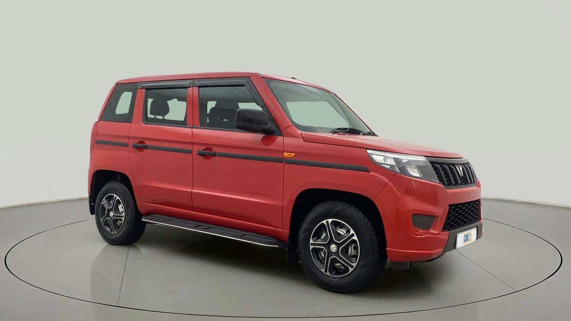 Side view of a Mahindra Bolero Neo