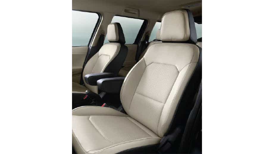 Front seats of a Mahindra Bolero Neo