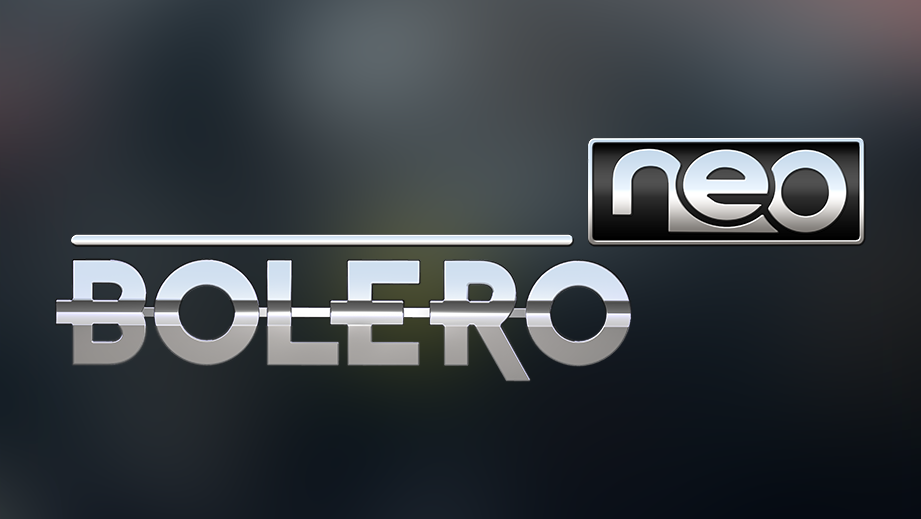Logo view of a Mahindra Bolero Neo