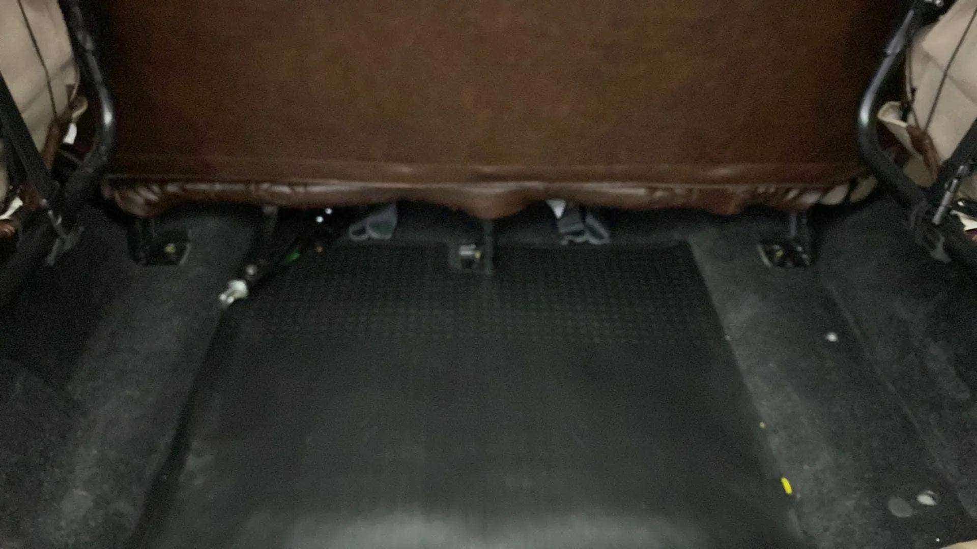 Rear seat floor area of a Mahindra Bolero Neo