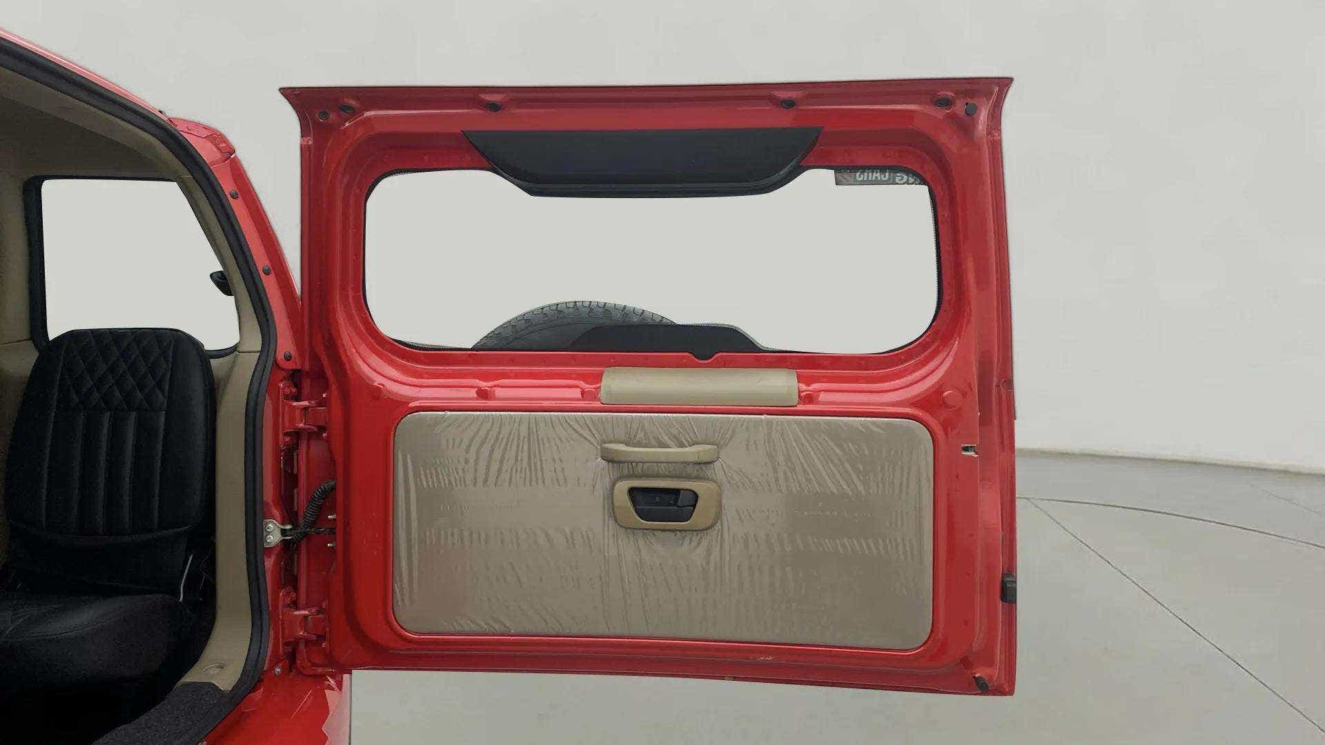 Rear door interior view of a Mahindra Bolero Neo