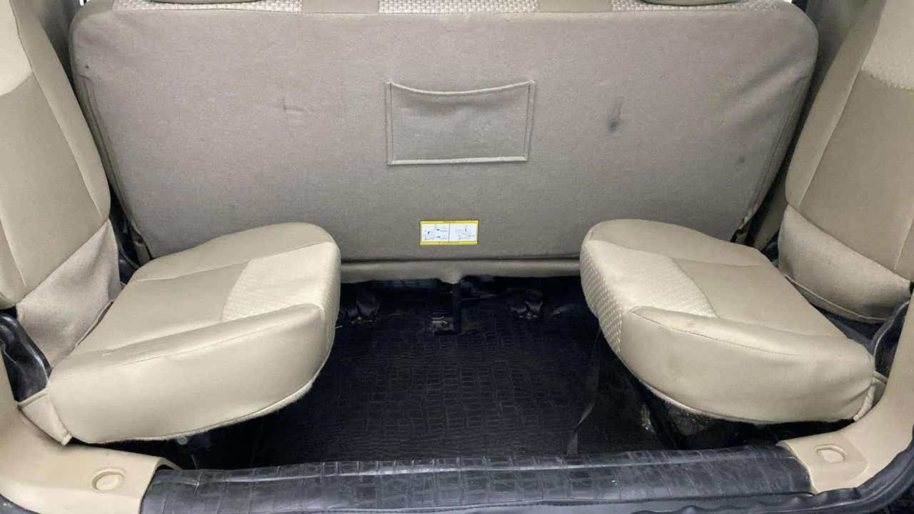 Rear interior seats of a Mahindra Bolero Neo
