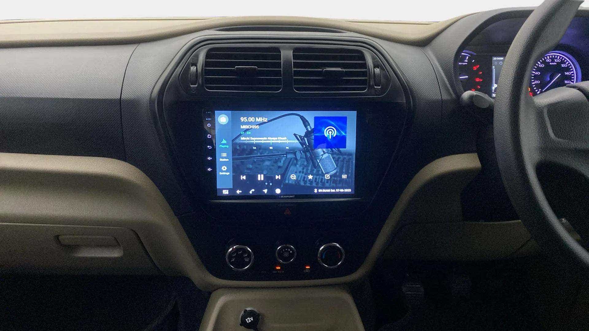 Interior dashboard of a Mahindra Bolero Neo