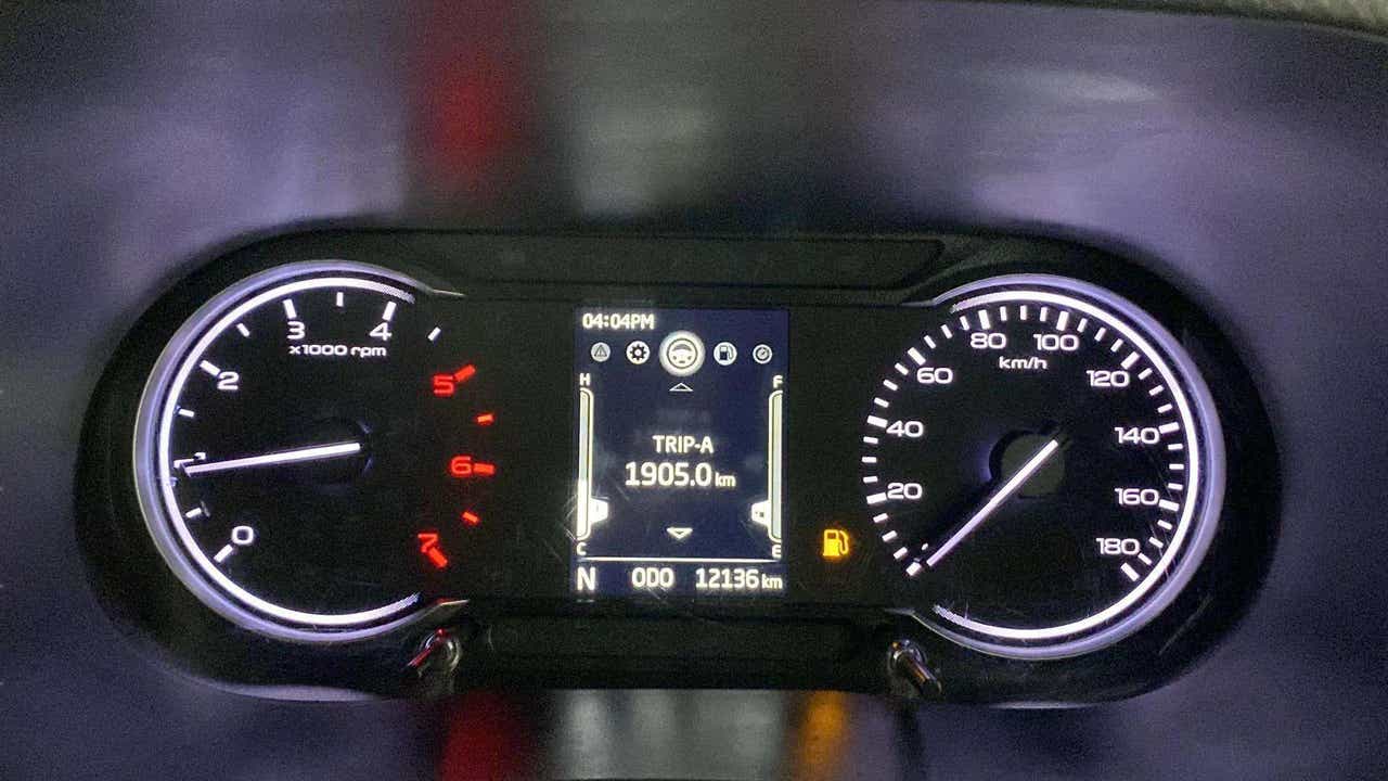 Instrument cluster of a Mahindra Bolero Neo