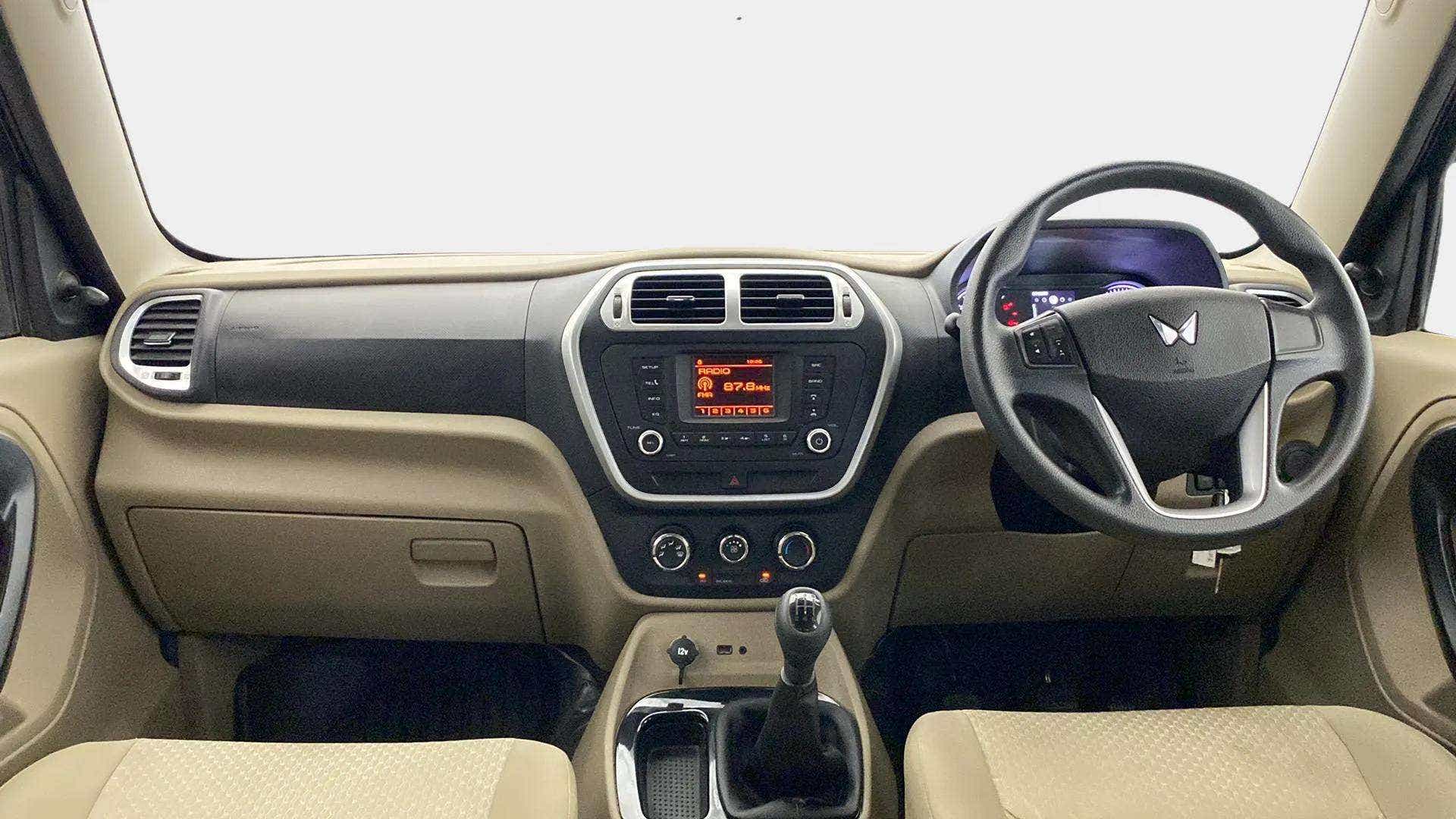 Dashboard view of a Mahindra Bolero Neo