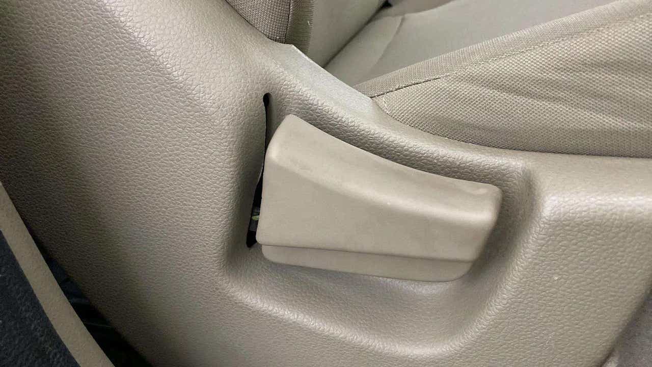 Seat adjustment lever of a Mahindra Bolero Neo
