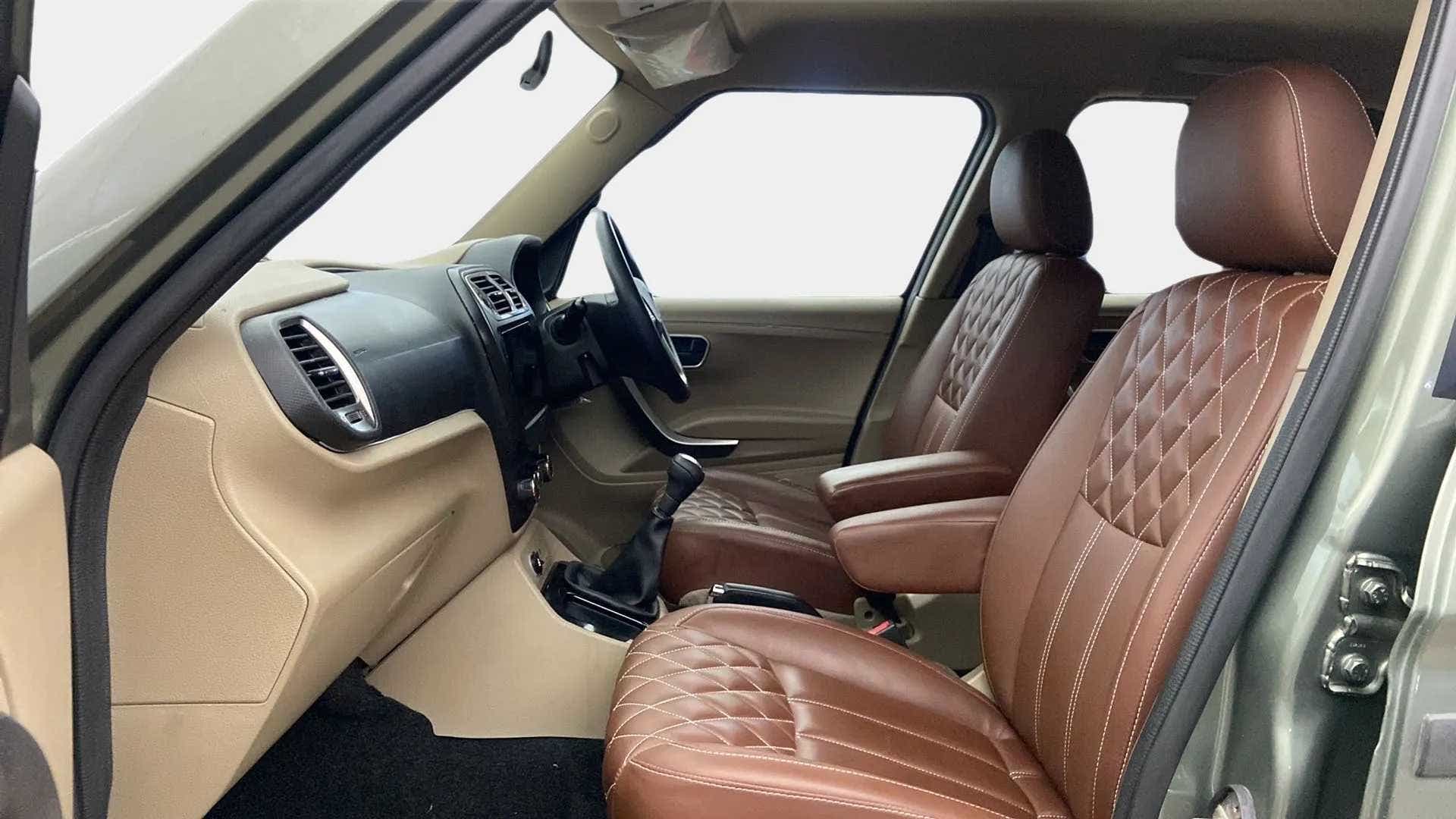 Front interior view of a Mahindra Bolero Neo