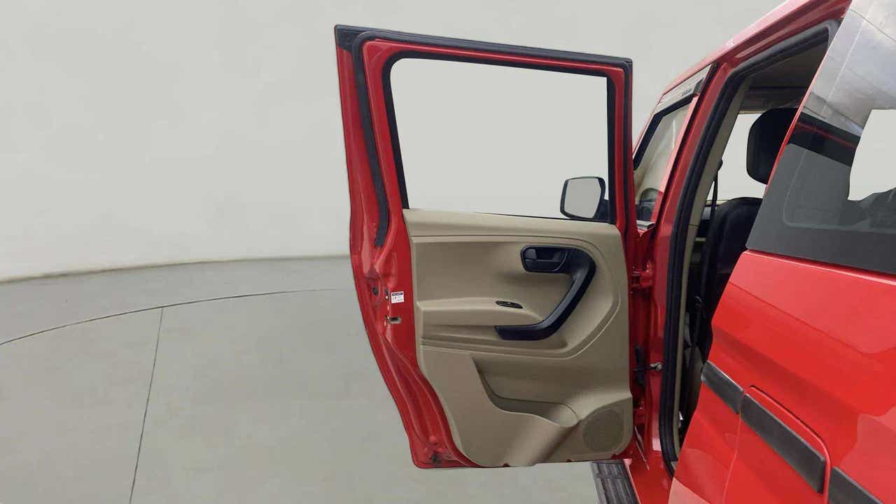 Rear door interior of a Mahindra Bolero Neo