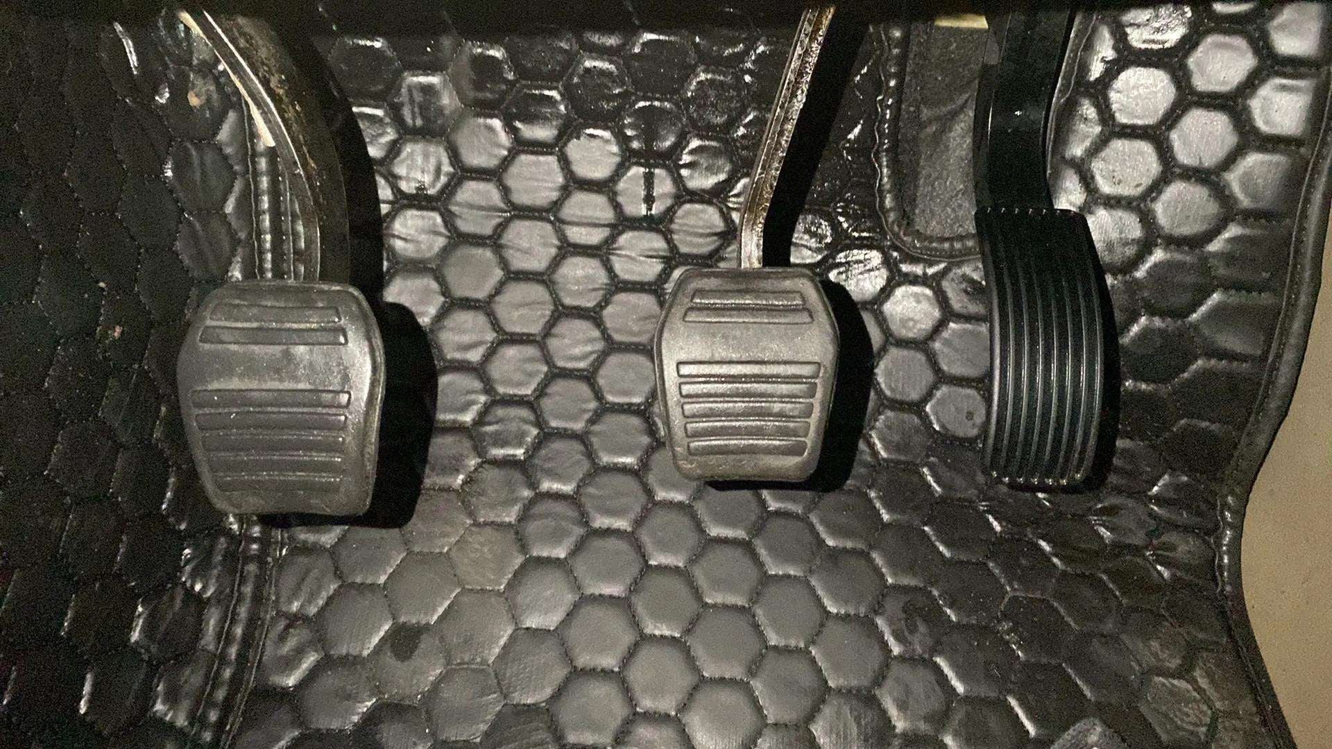 Pedal area of a Mahindra Bolero Neo
