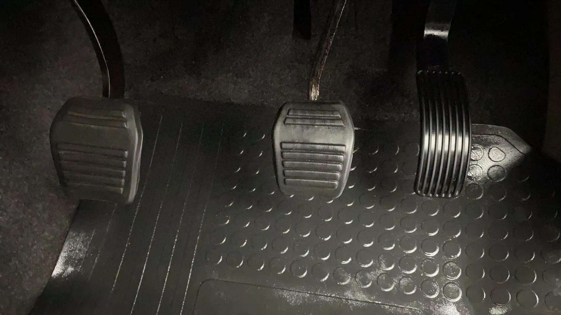 Foot pedals of a Mahindra Bolero Neo