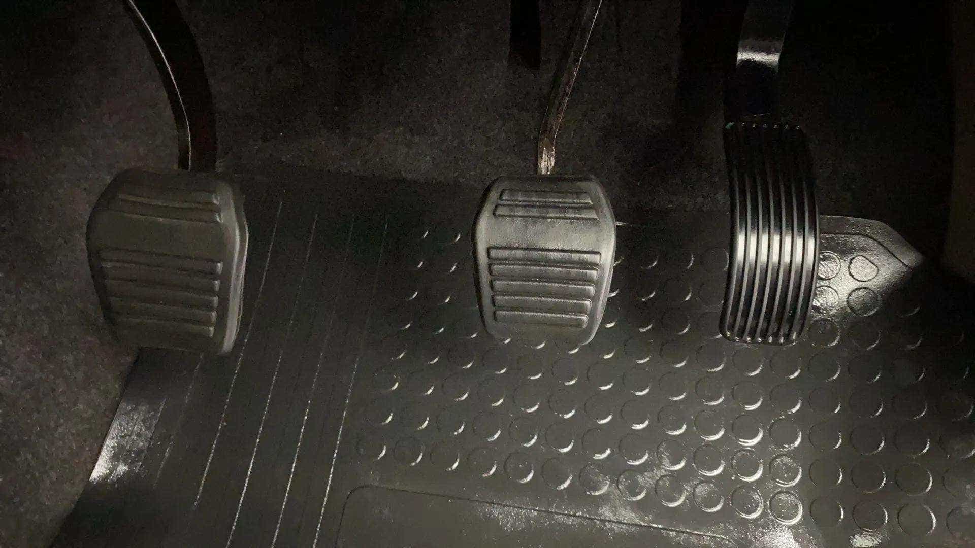 Foot pedals of a Mahindra Bolero Neo