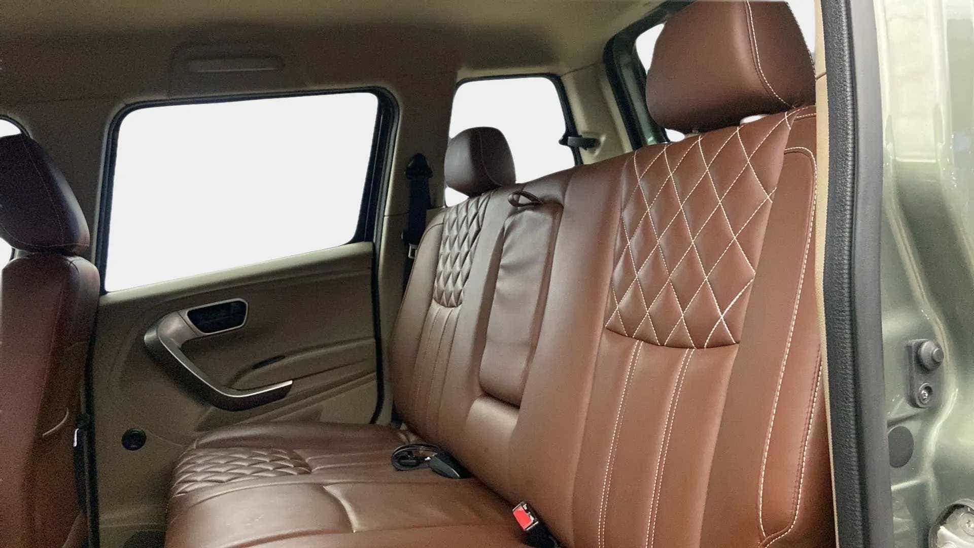 Rear seat view of a Mahindra Bolero Neo