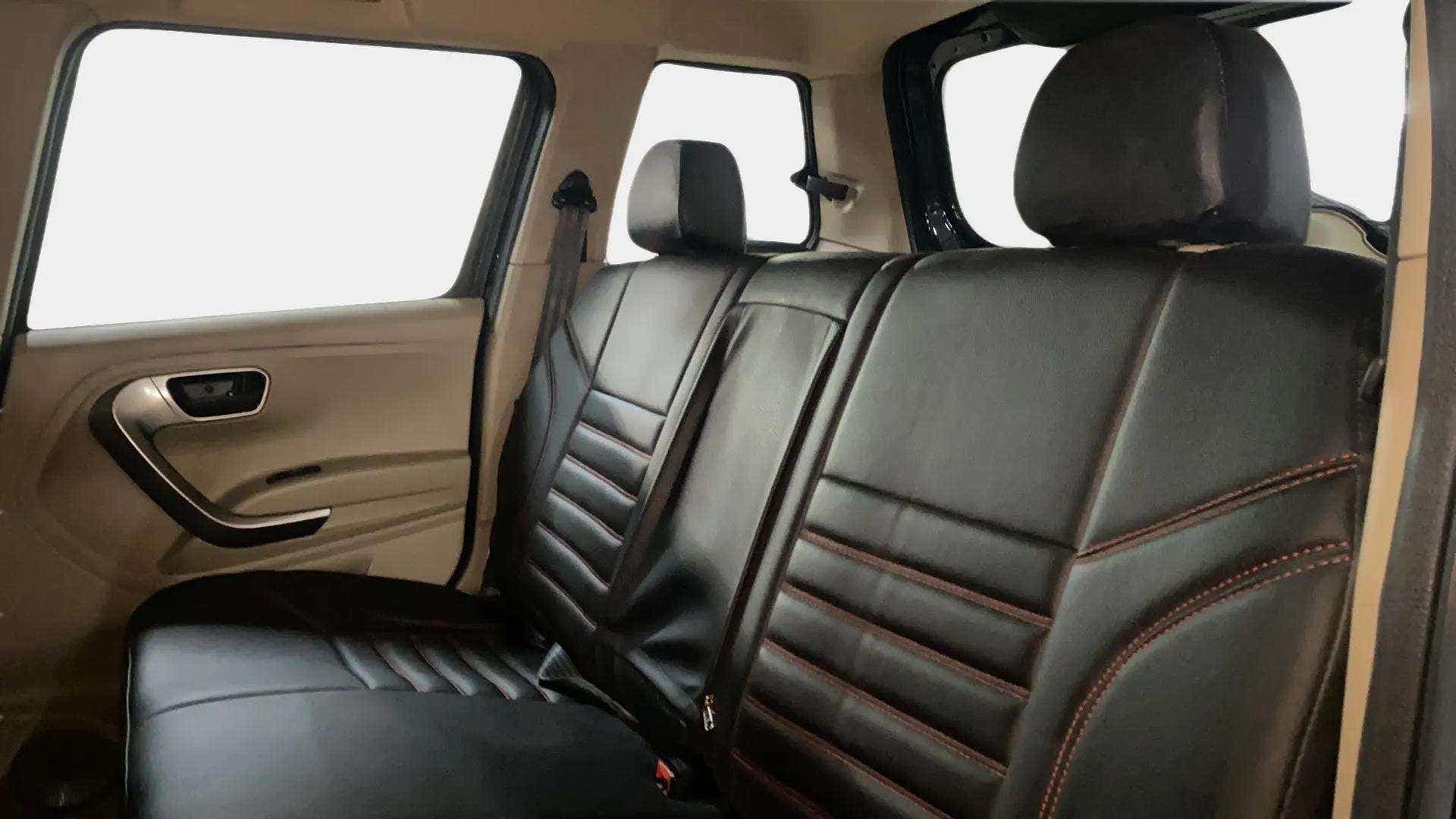 Rear seat view of a Mahindra Bolero Neo