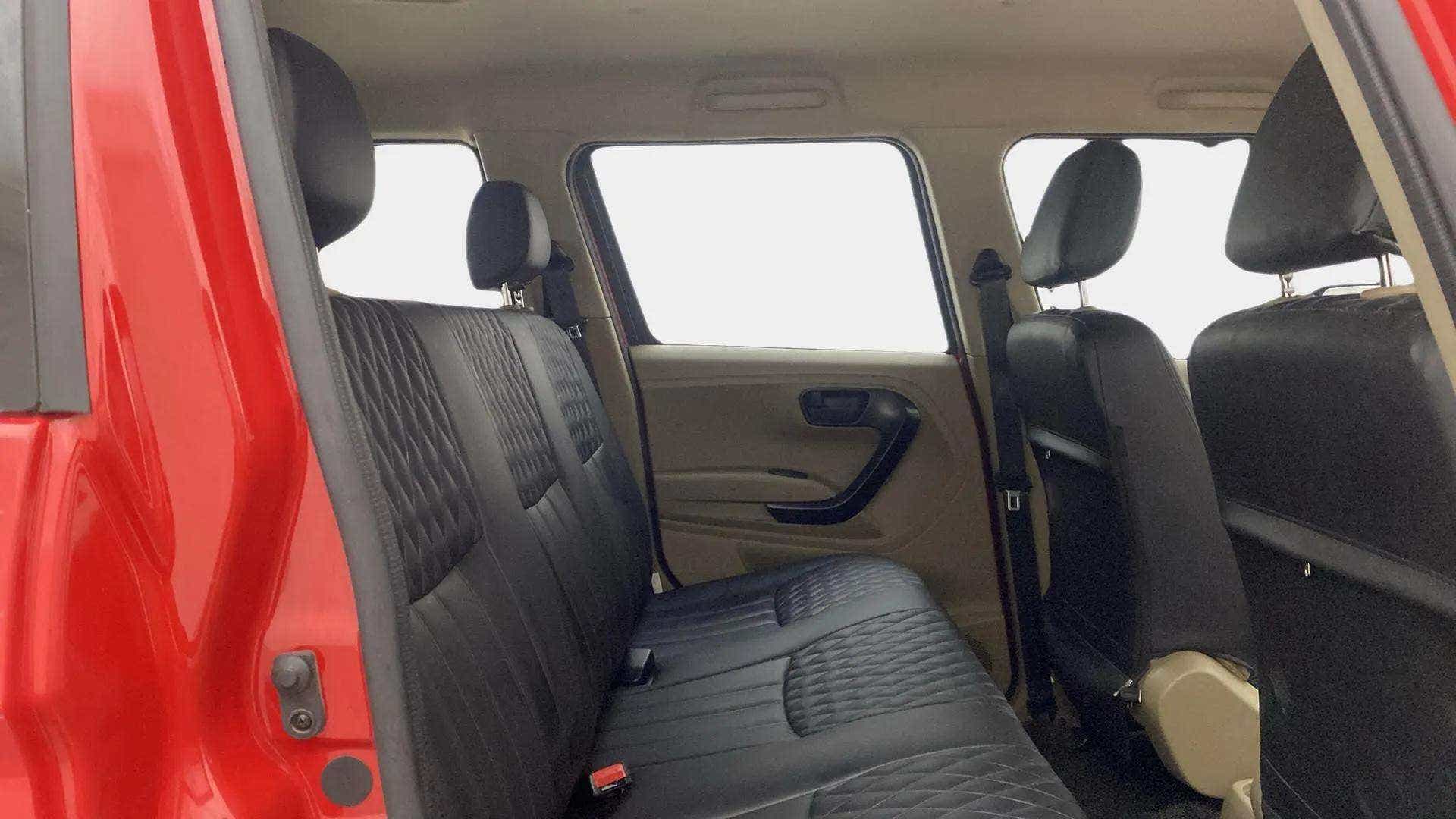 Rear seat view of a Mahindra Bolero Neo