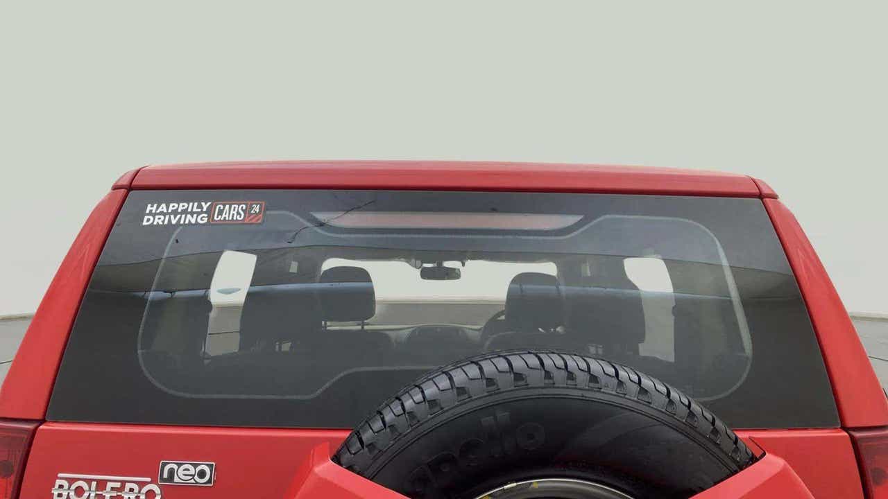 Rear view of a Mahindra Bolero Neo