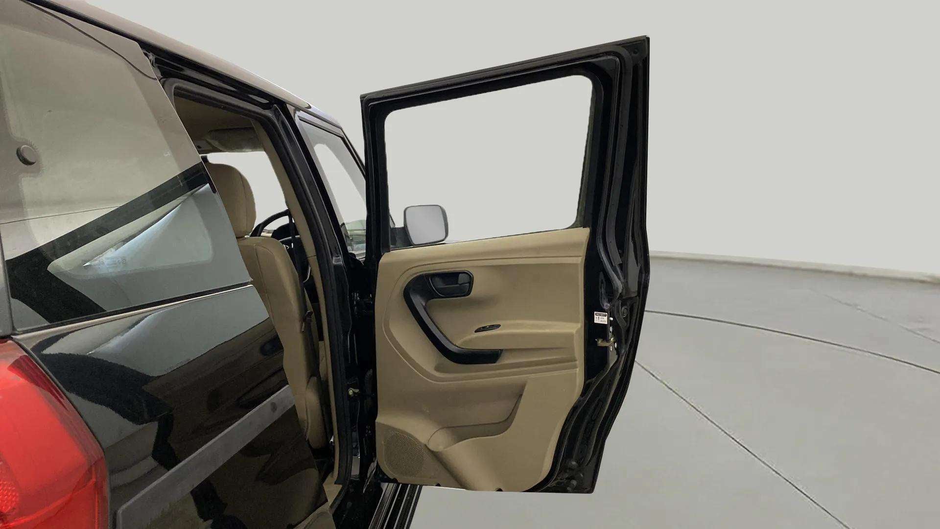Open rear door view of a Mahindra Bolero Neo