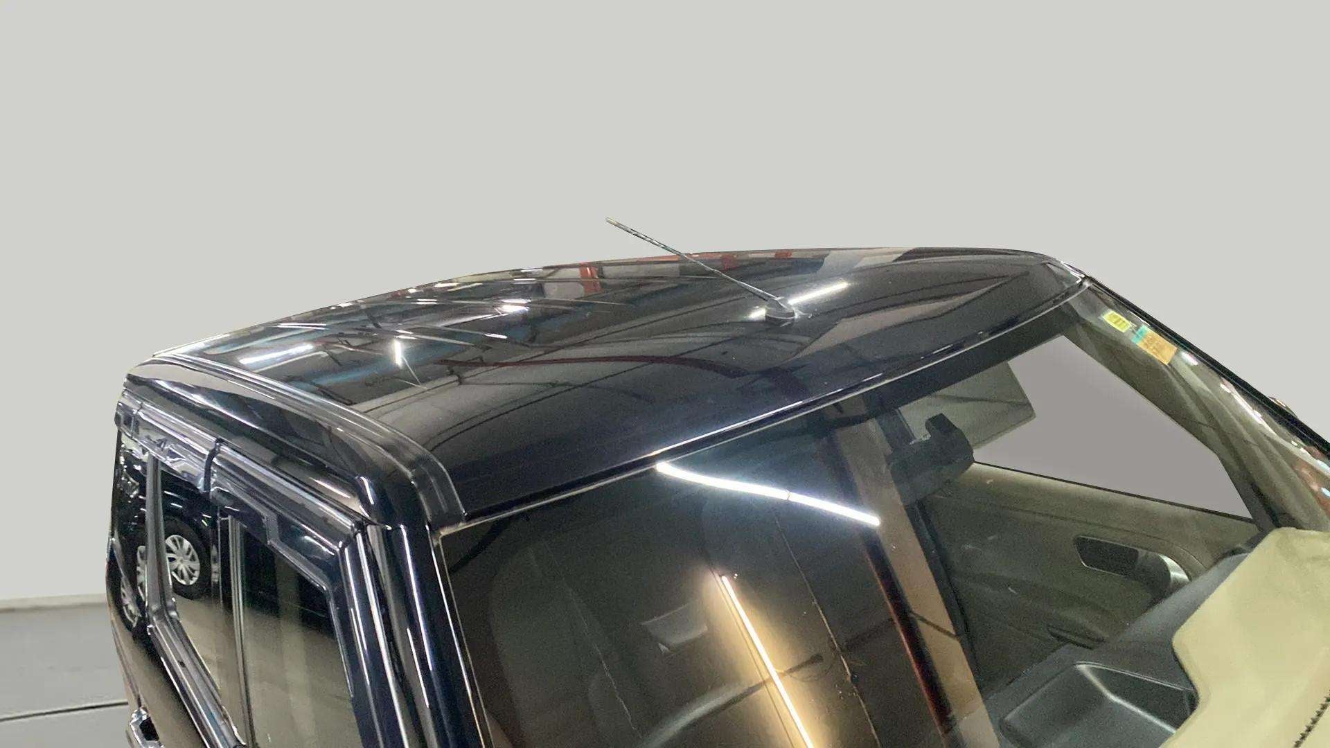 Roof and windshield view of a Mahindra Bolero Neo