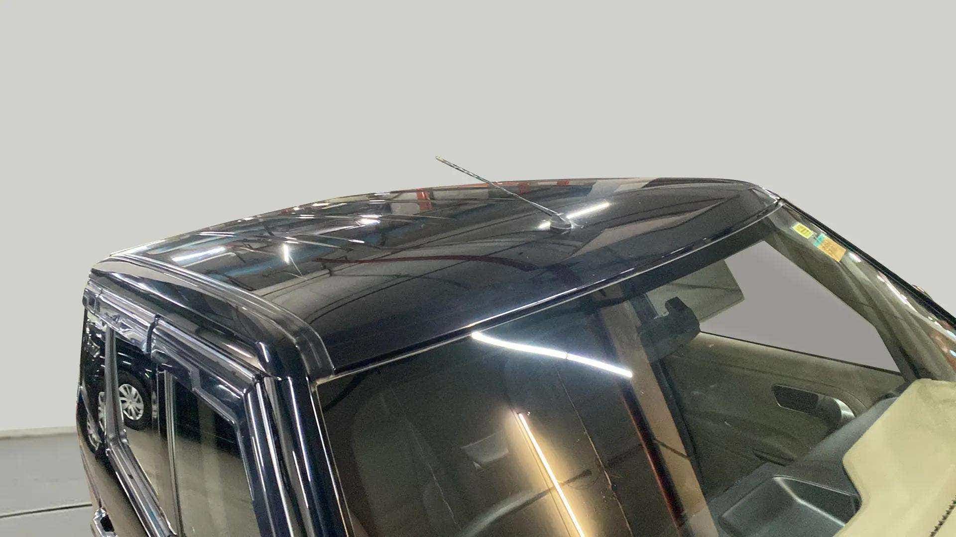 Roof and windshield view of a Mahindra Bolero Neo