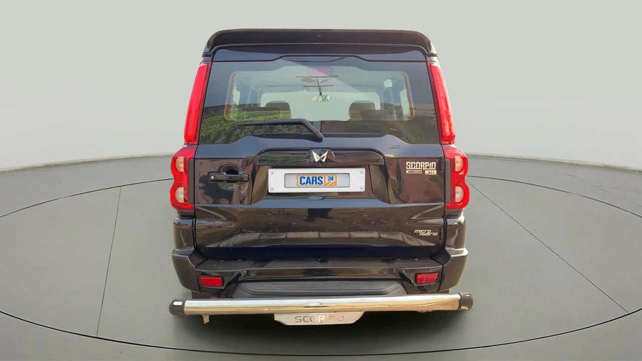 Rear view of a Mahindra Scorpio Classic