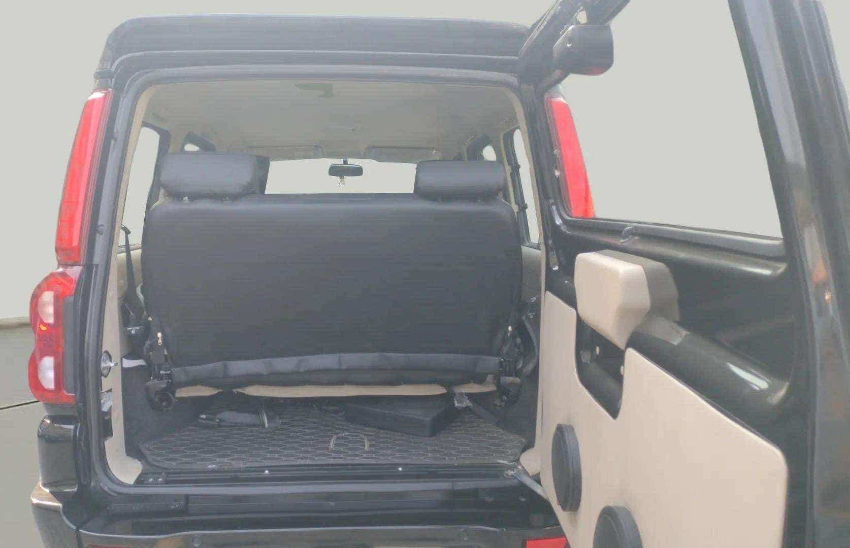 Rear cargo area view of a Mahindra Scorpio Classic