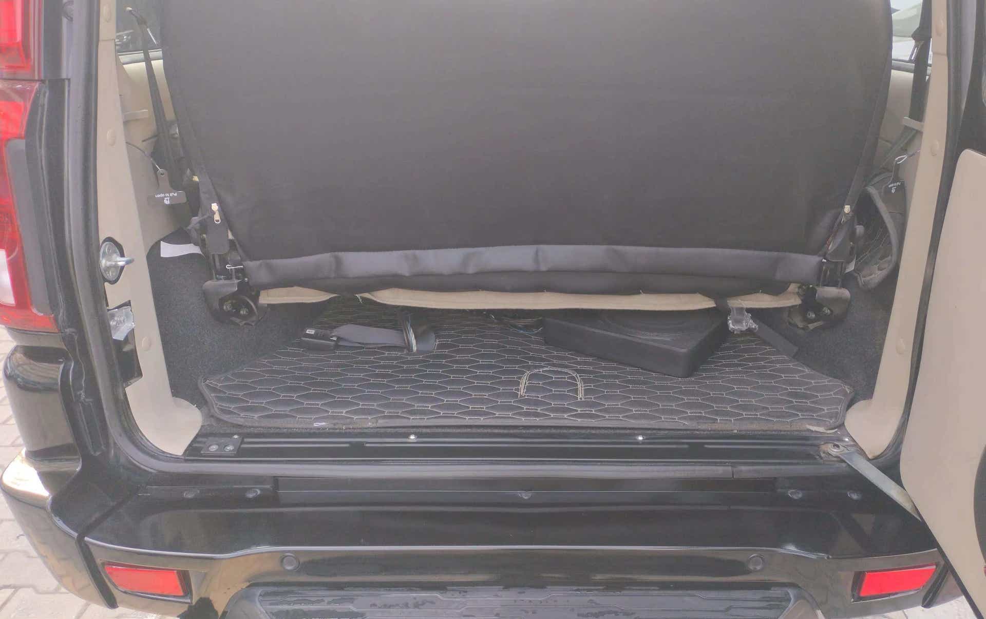 Boot area of a Mahindra Scorpio Classic