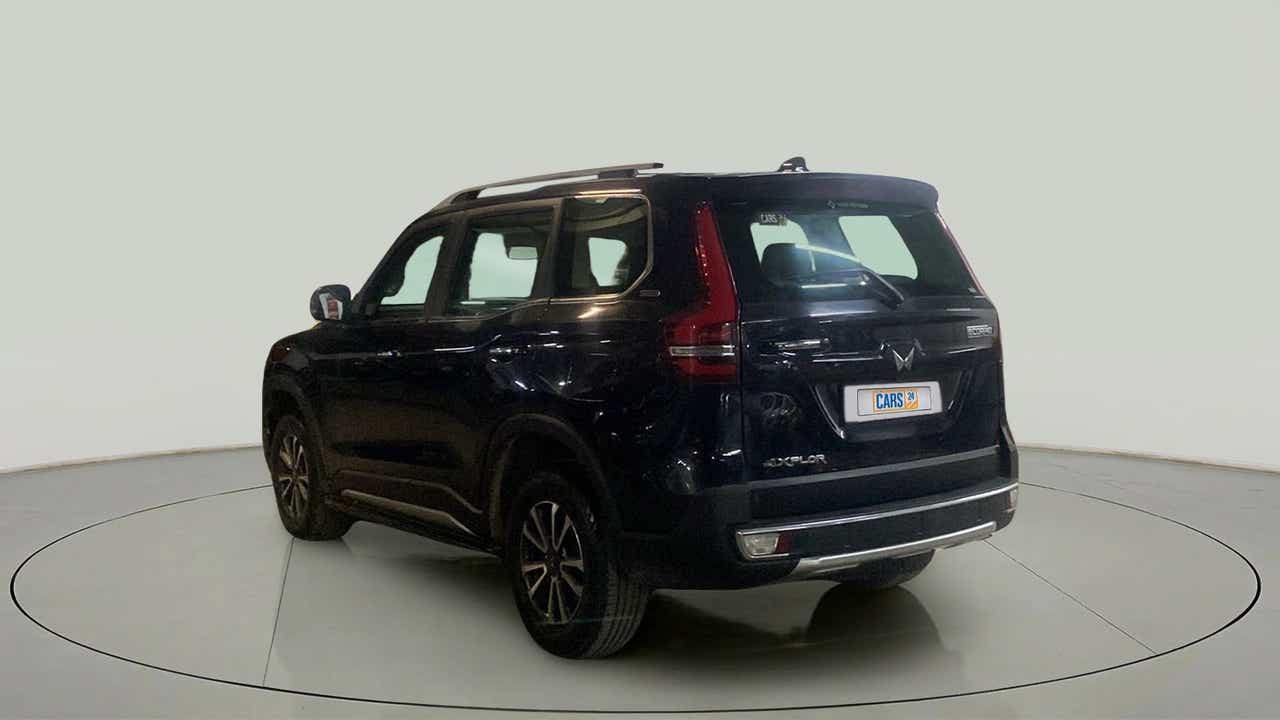 Rear three-quarter view of a Mahindra Scorpio-N