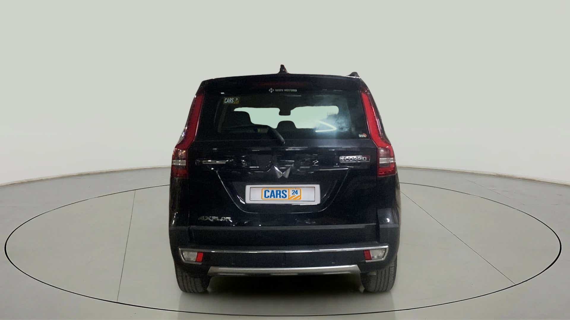 Rear view of a Mahindra Scorpio-N