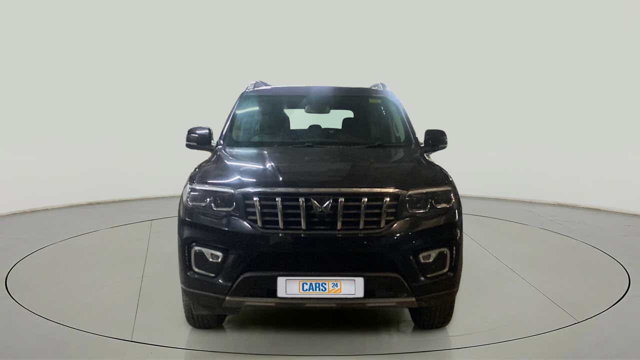 Front view of a Mahindra Scorpio-N