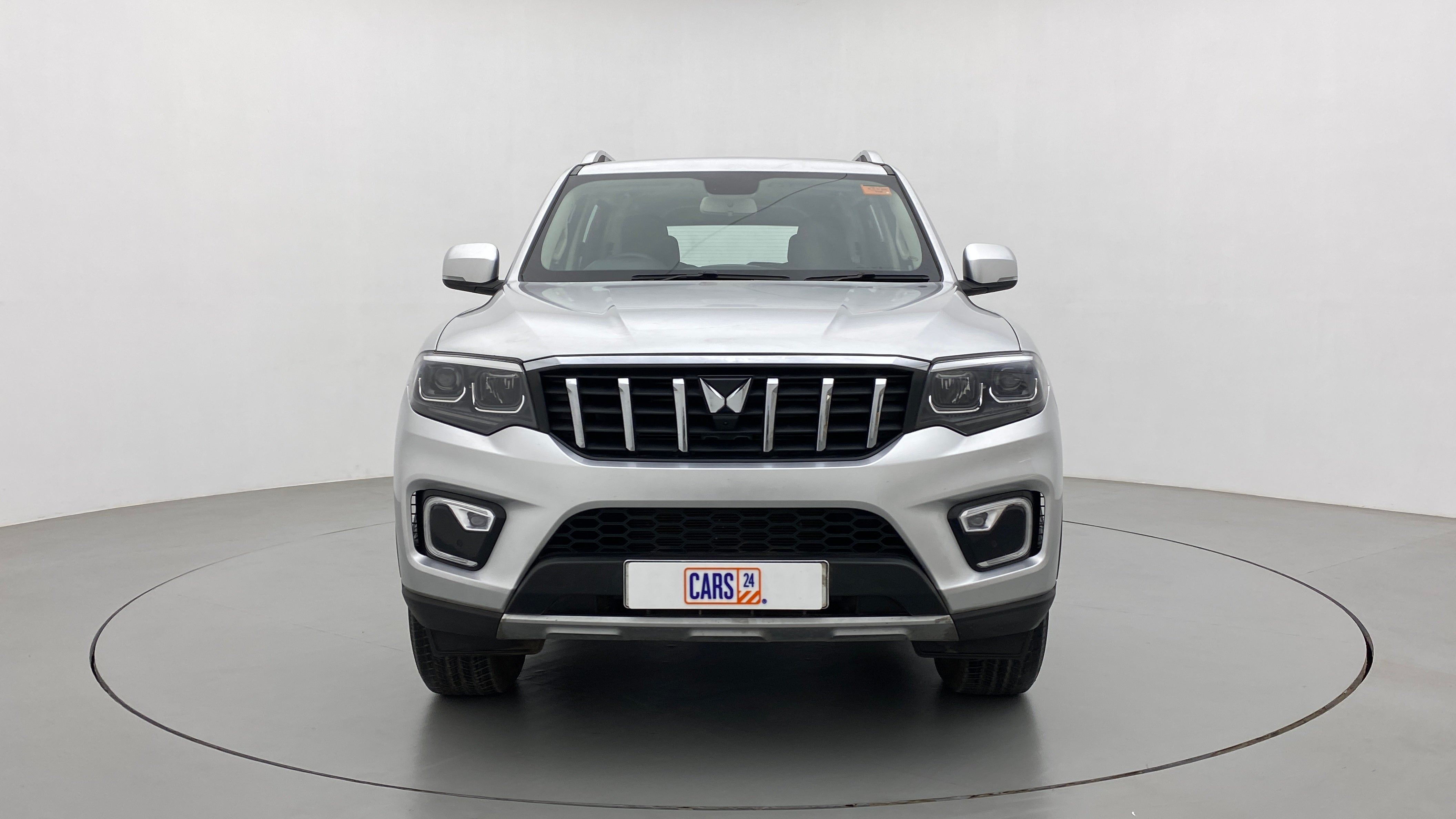 Front view of a Mahindra Scorpio-N